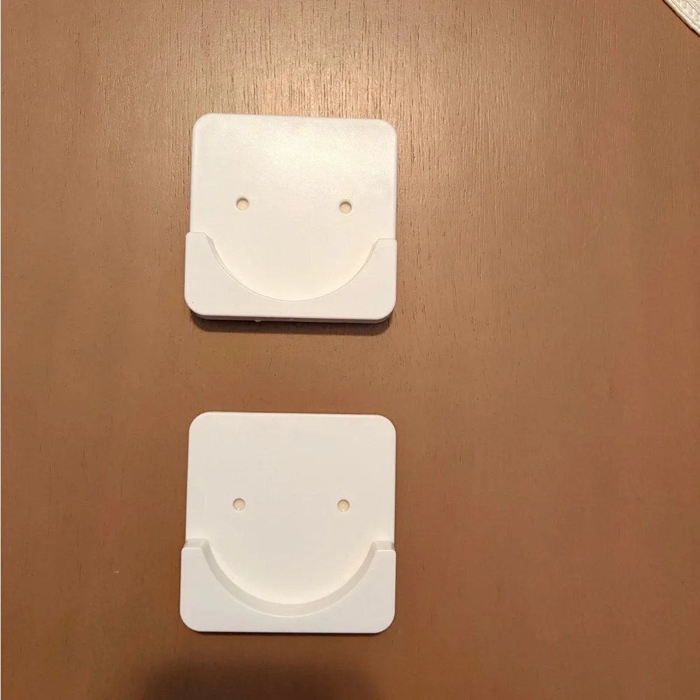 White Plastic Closet Pole Sockets